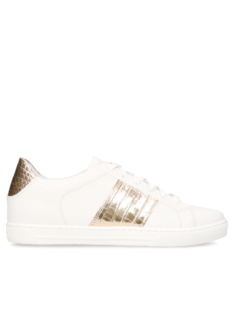 White sneakers Fabio, Conhpol Dynamic - Polish production, Sneakers, SD2660-01, Konopka Shoes