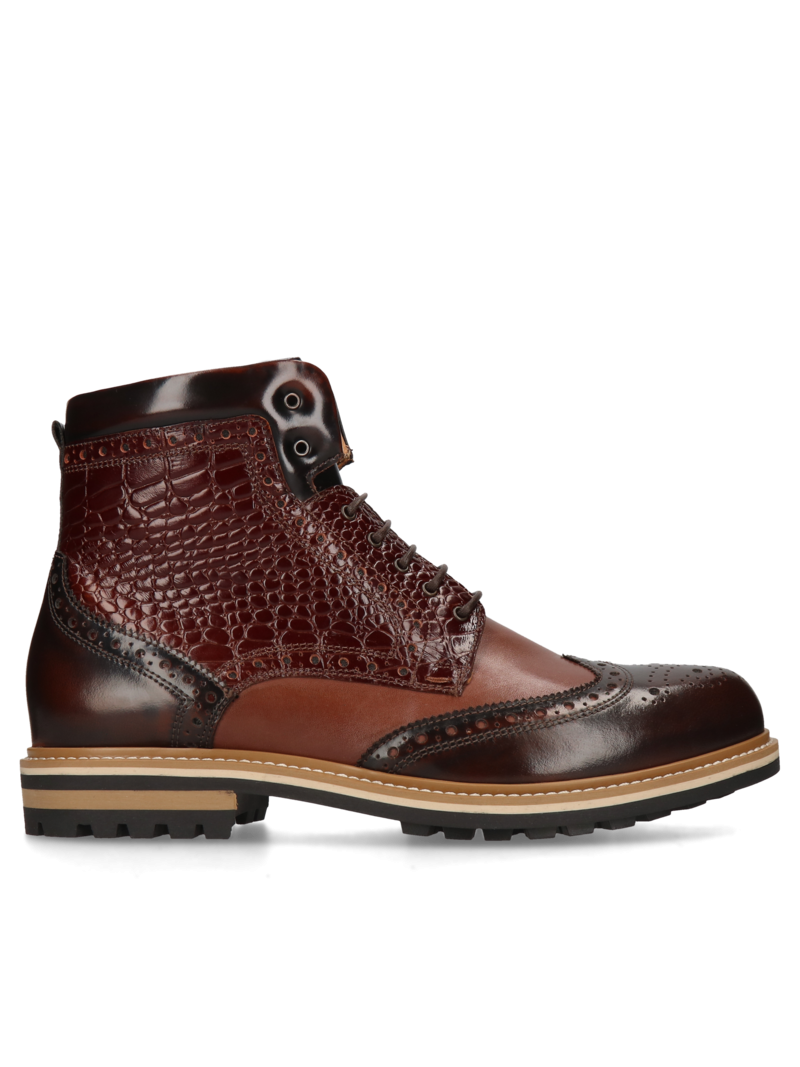 Brown boots Olivier, Conhpol - Polish production, Boots, CE6085-03, Konopka Shoes