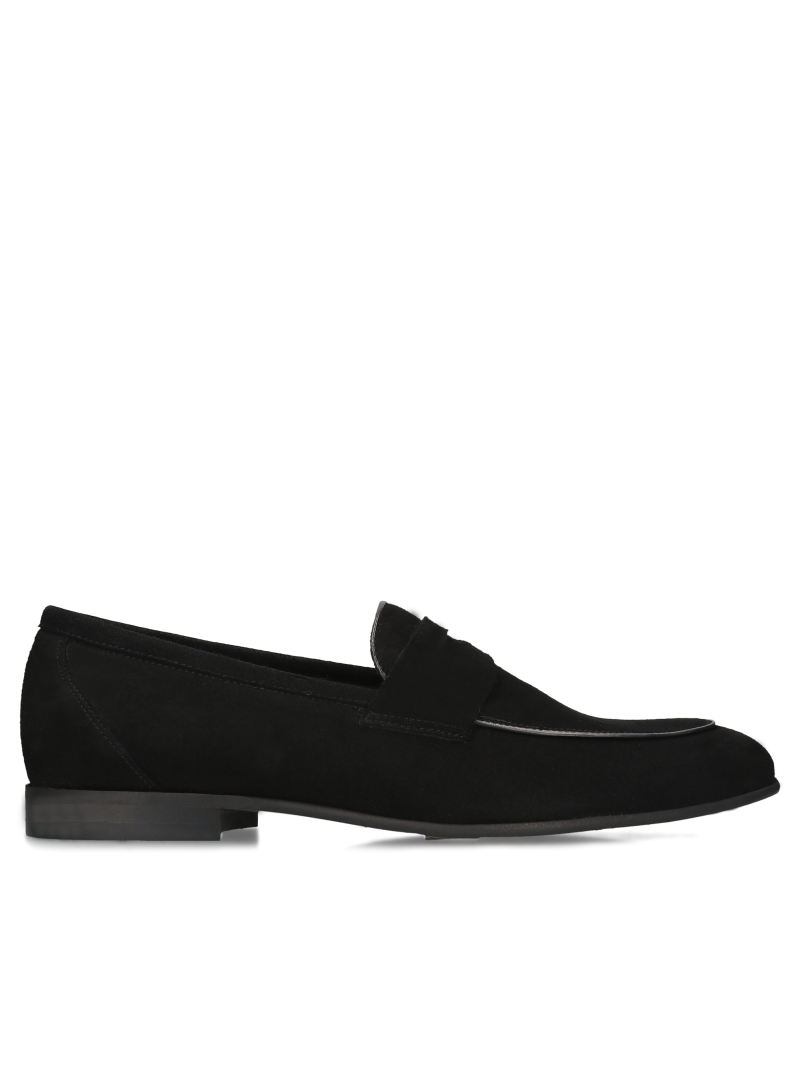 Black casual loafers Hugo, Conhpol - polish production, Loafers and moccasins, CE6095-03, Konopka Shoes