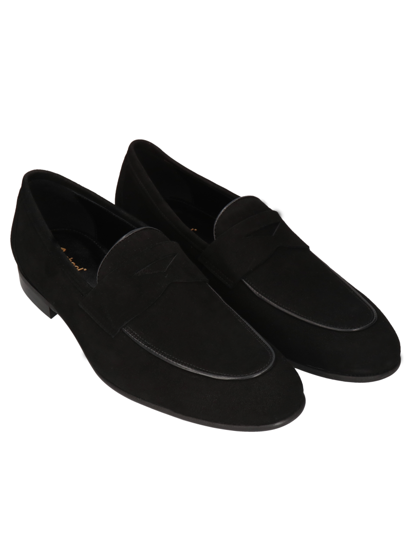 Black casual loafers Hugo, Conhpol - polish production, Loafers and moccasins, CE6095-03, Konopka Shoes