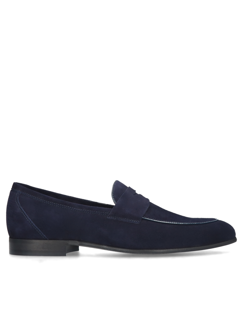 Navy blue loafers Hugo, Conhpol, Konopka Shoes