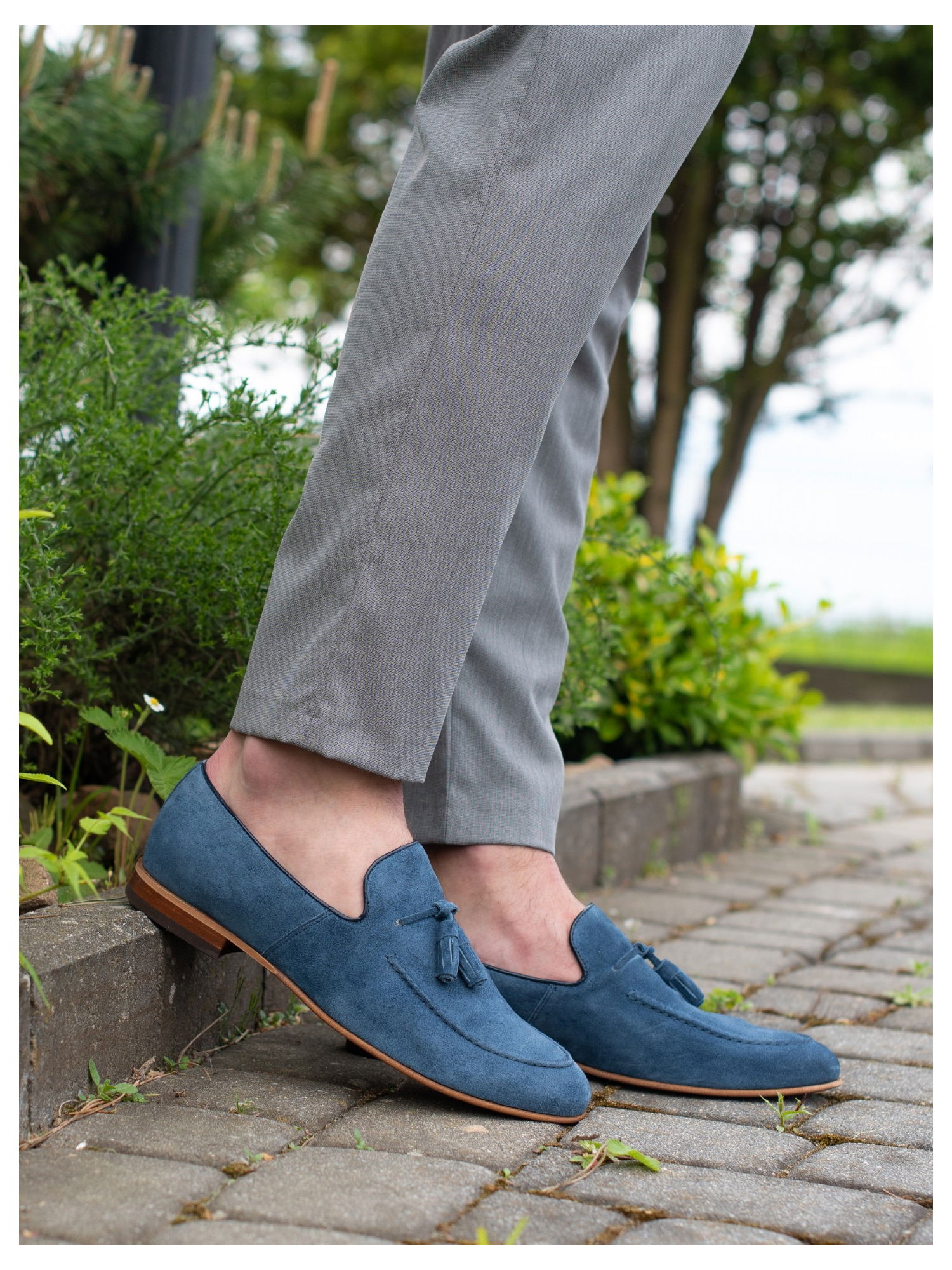 Womens blue loafers store shoes