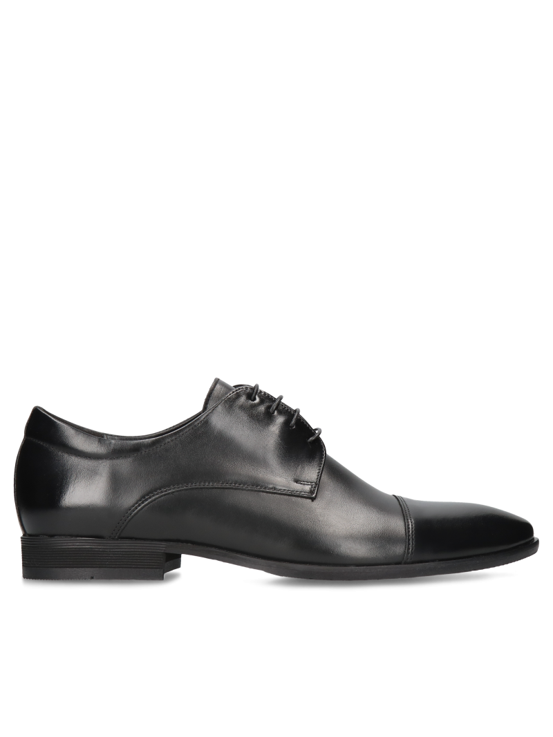 Black shoes Jacob, Conhpol - Polish production, Derby, CE6337-01, Konopka Shoes