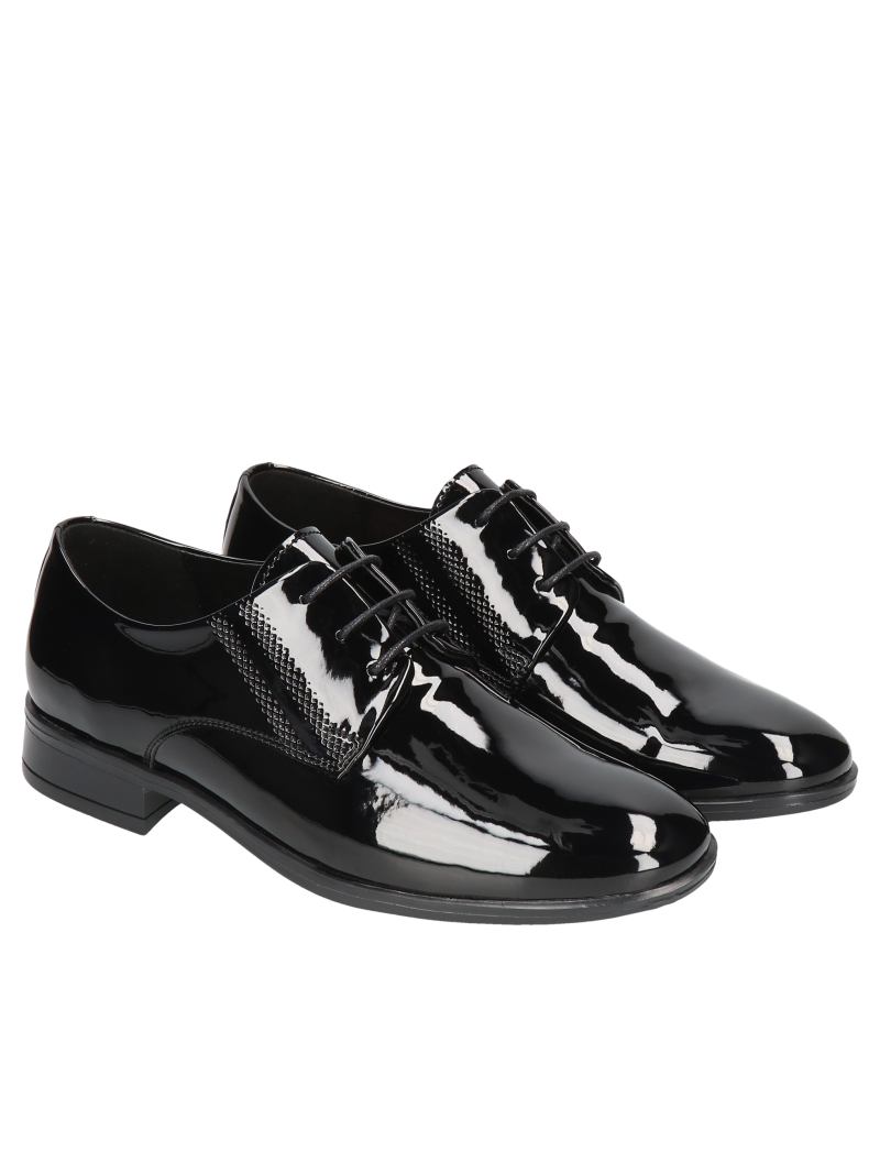 Black communion shoes Charles, Conhpol, Communion shoes for boy, CE6205-04, Konopka Shoes