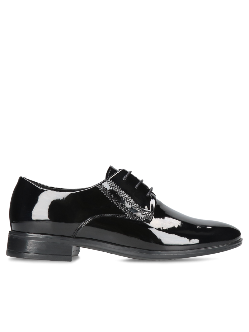 Black communion shoes Charles, Conhpol, Communion shoes for boy, CE6205-04, Konopka Shoes