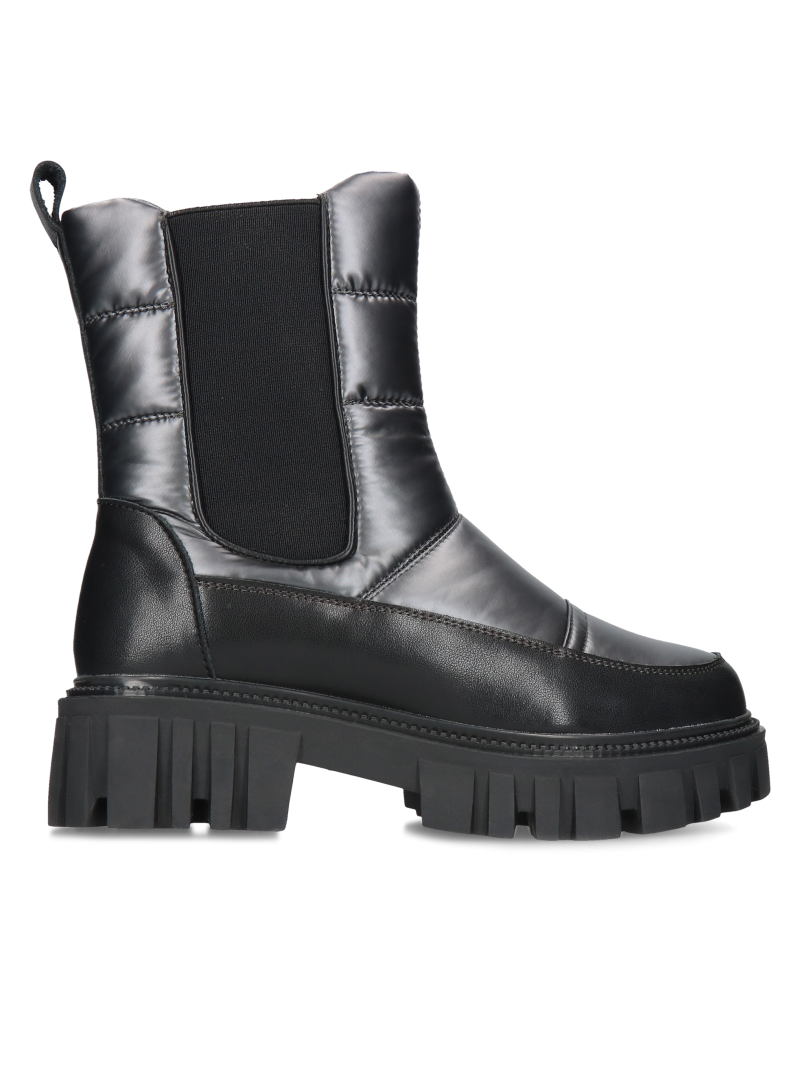 Black snow boots Cora, Chelsea boots, HK0139-01, Konopka Shoes