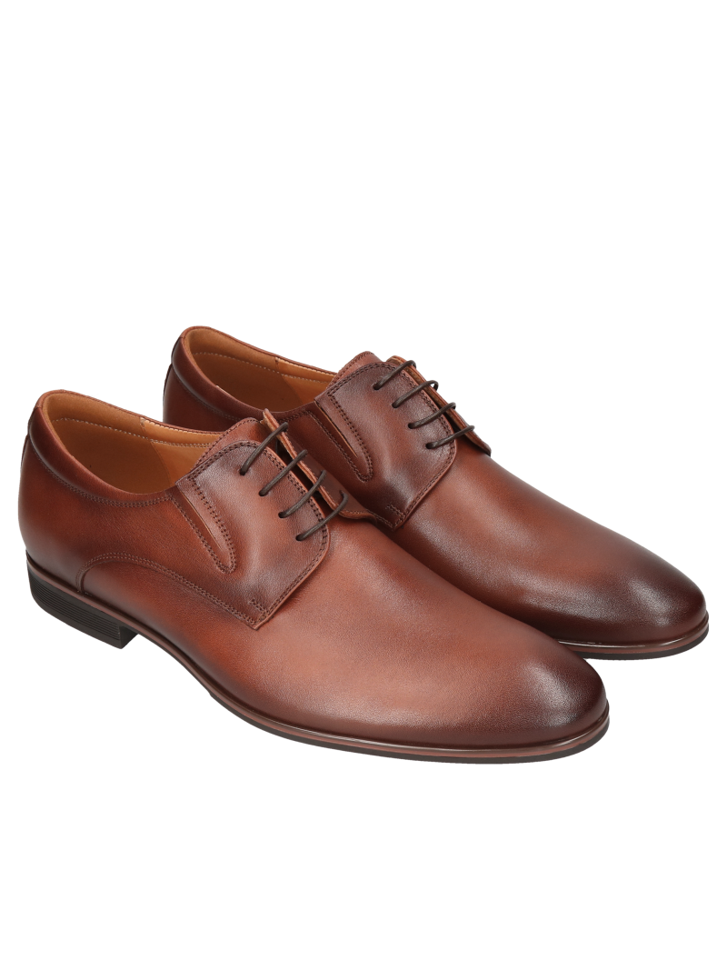 Brown shoes Jacob, Conhpol - Polish production, Derby, CE6336-01, Konopka Shoes