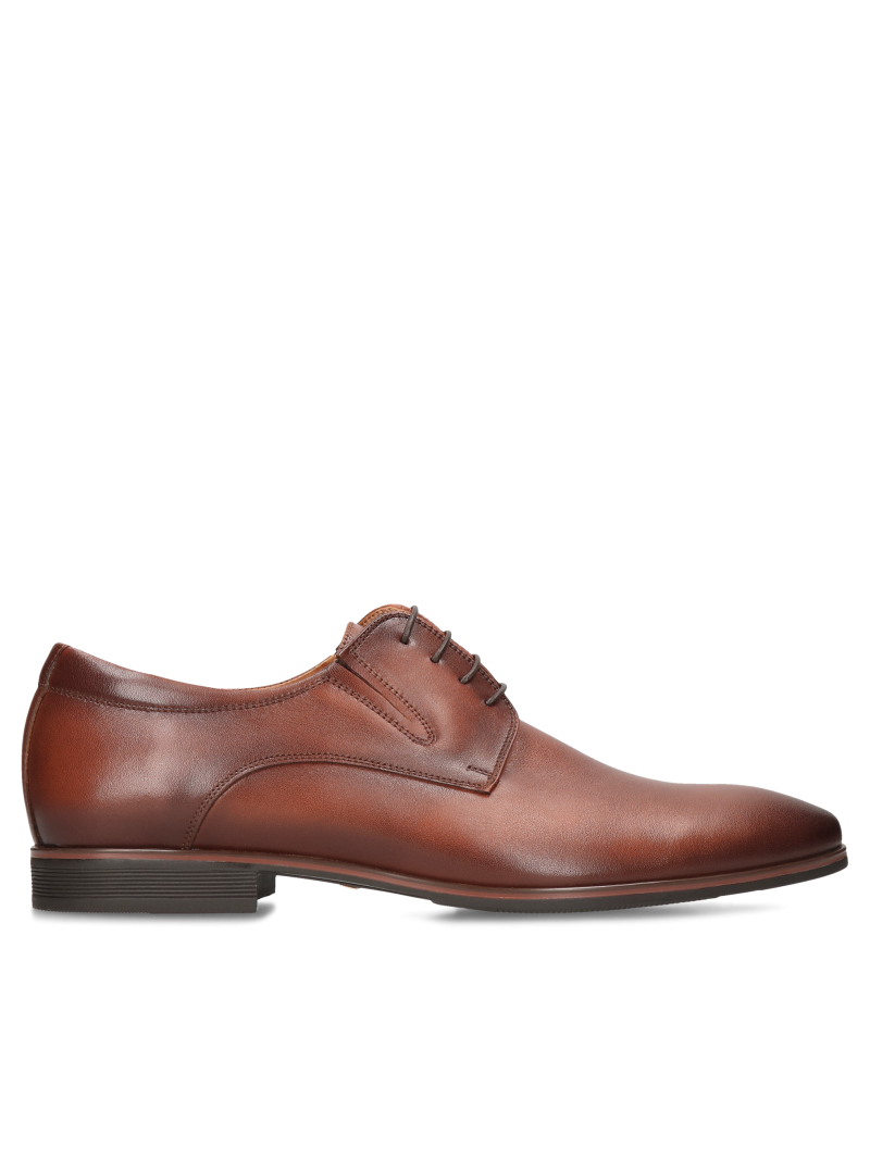 Brown shoes Jacob, Conhpol - Polish production, Derby, CE6336-01, Konopka Shoes