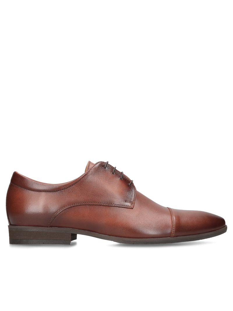 Brown shoes Jacob, Conhpol - Polish production, Derby, CE6337-02, Konopka Shoes