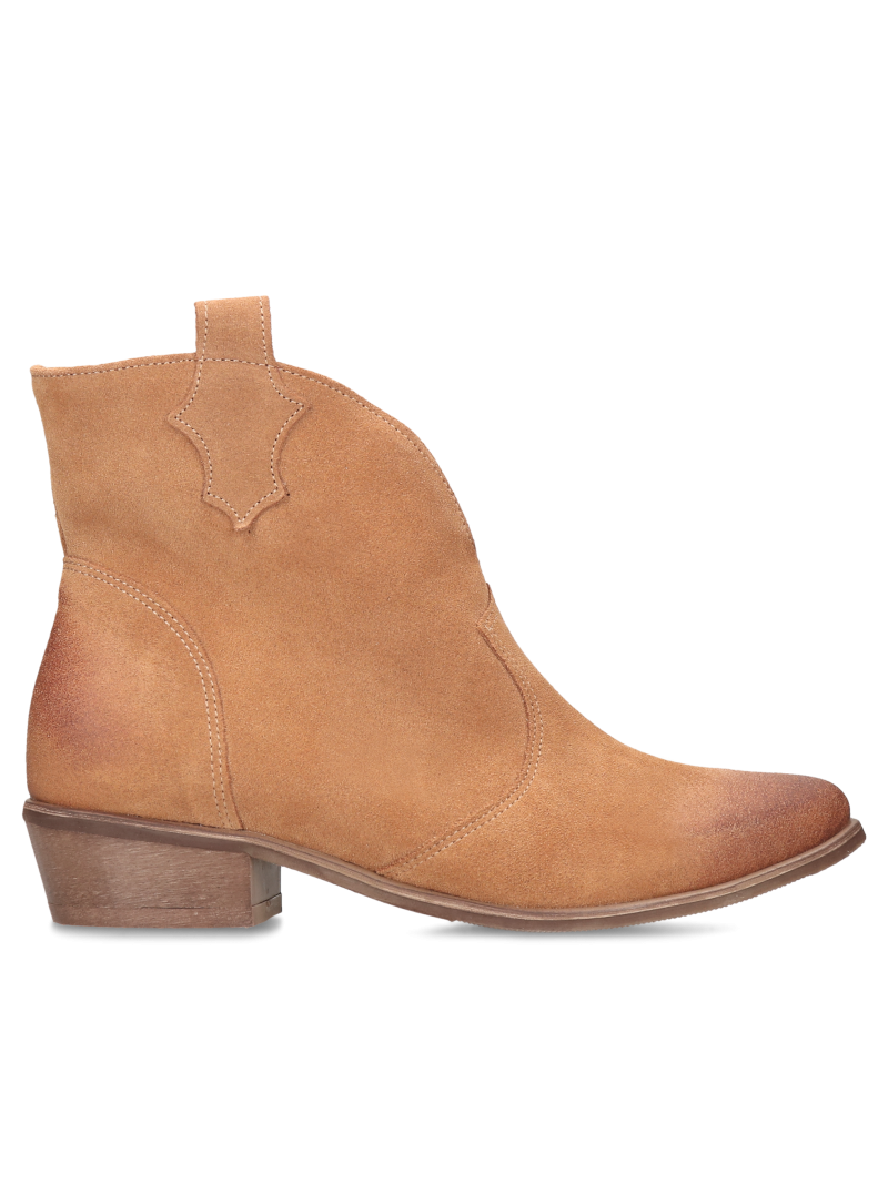 Brown boots Matilde, Cowgirl boots, DU0010-01, Konopka Shoes