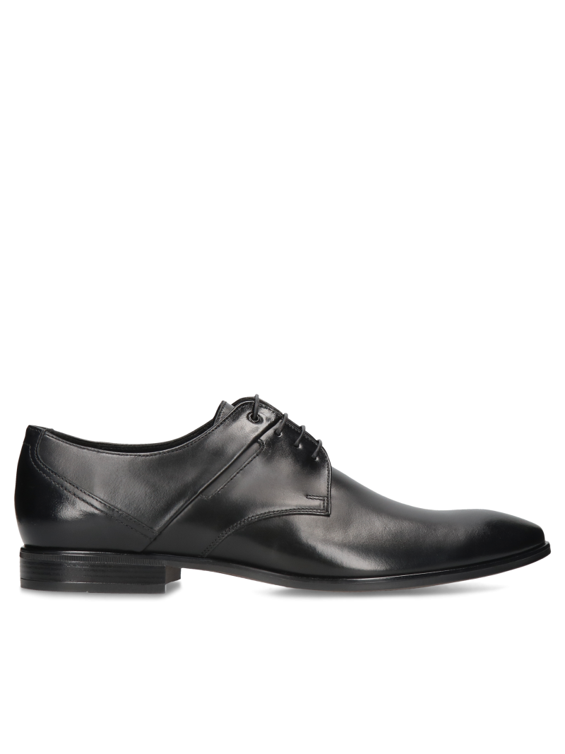 Black shoes Jacob, Conhpol - Polish production, Derby, CE6191-02, Konopka Shoes