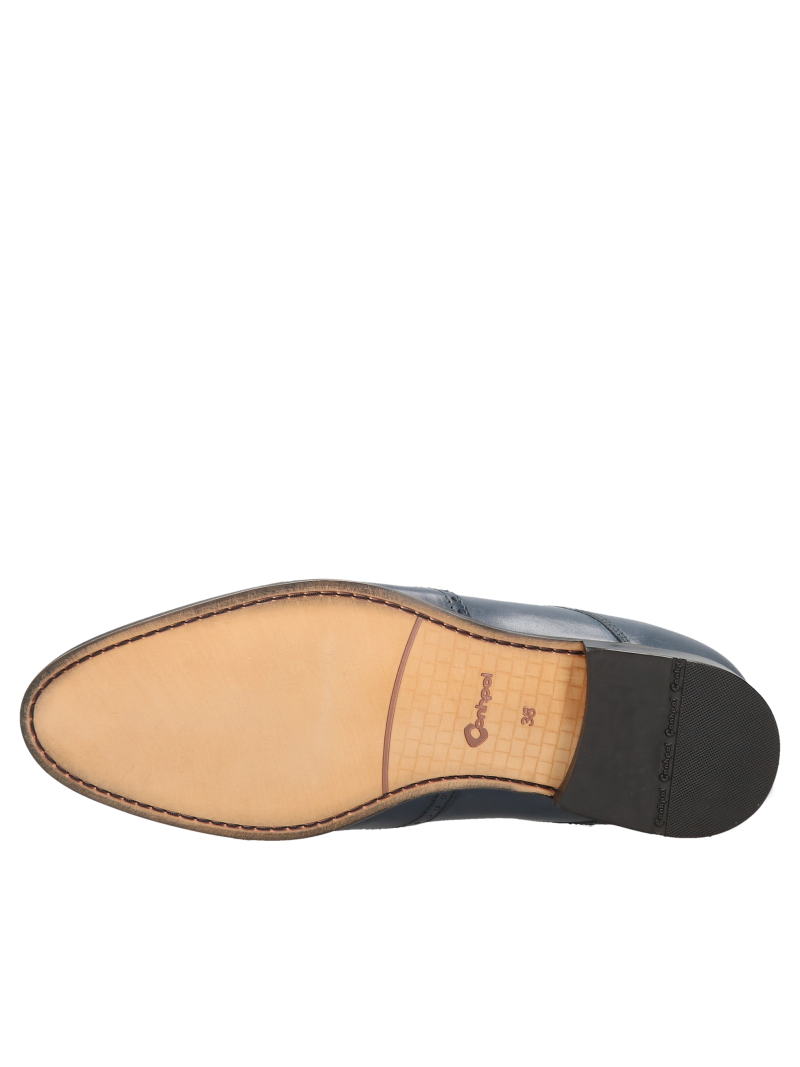 Navy blue elevator shoes Dustin +7 cm, Conhpol, Konopka Shoes