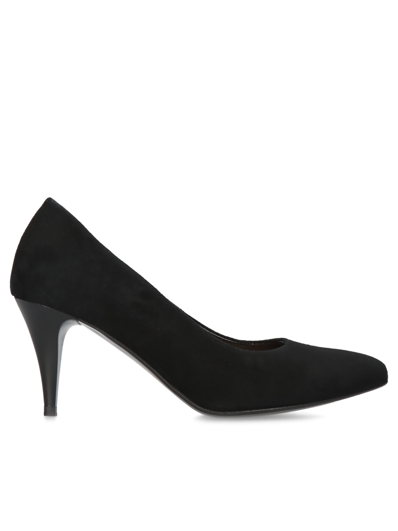Black high heels Lindsay, Conhpol Relax - Polish production, High heels, RE0132-35, Konopka Shoes
