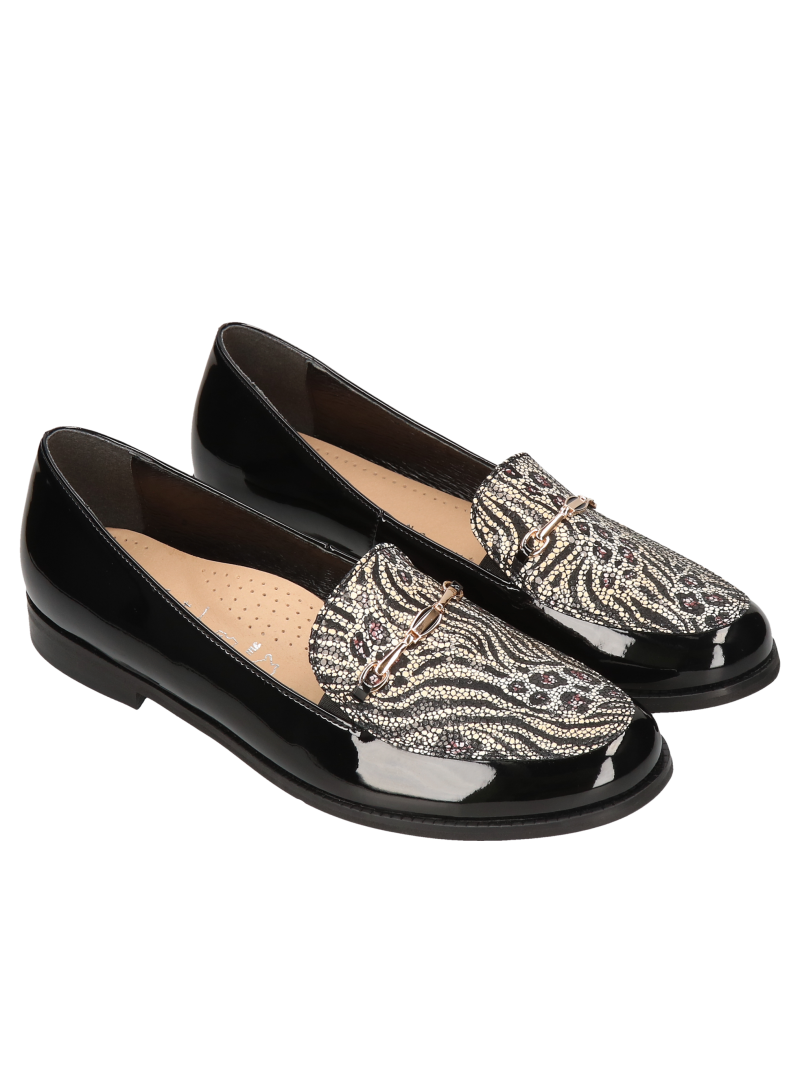 Black loafers Julia, Conhpol Relax, Konopka Shoes