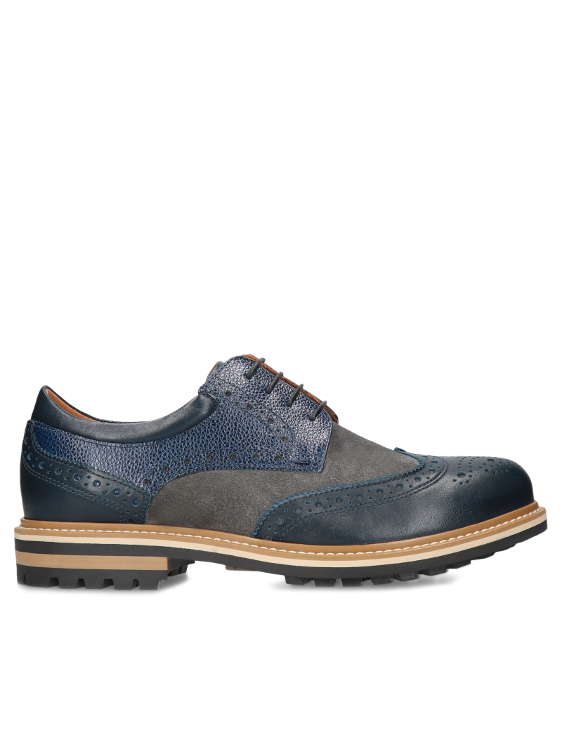 Navy Blue Shoes Olivier II, Conhpol, Konopka Shoes