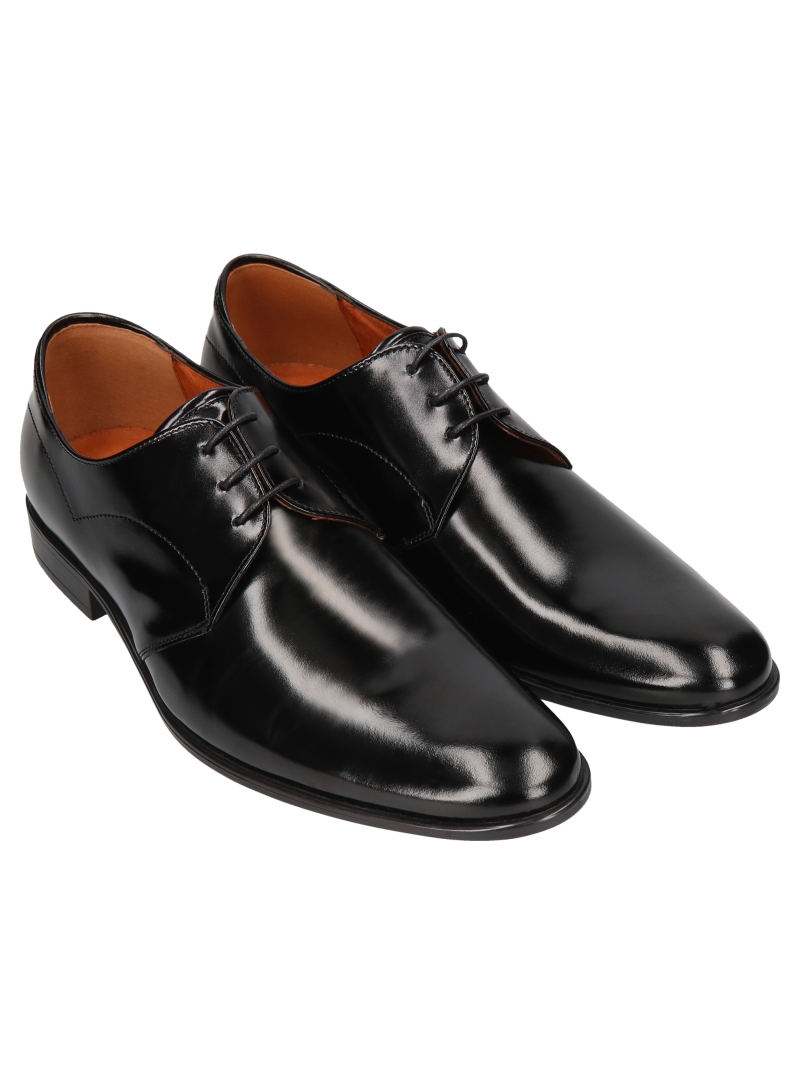 Black shoes Raf, Conhpol - Polish production, Derby, CE5866-02, Konopka Shoes