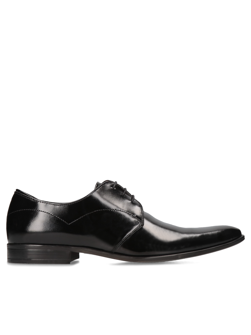 Black shoes Raf, Conhpol - Polish production, Derby, CE5866-02, Konopka Shoes