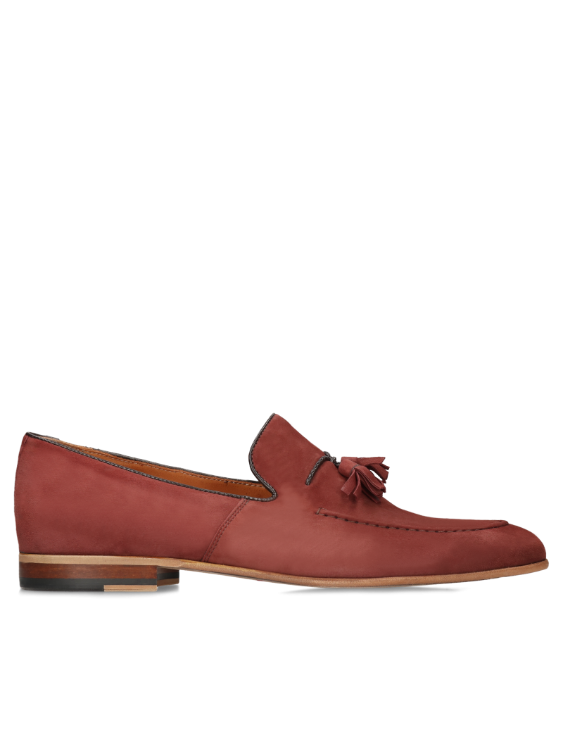 Burgund, casual loafers Hugo, Conhpol - polish production, CE5511-03, Loafers and moccasins, Konopka Shoes