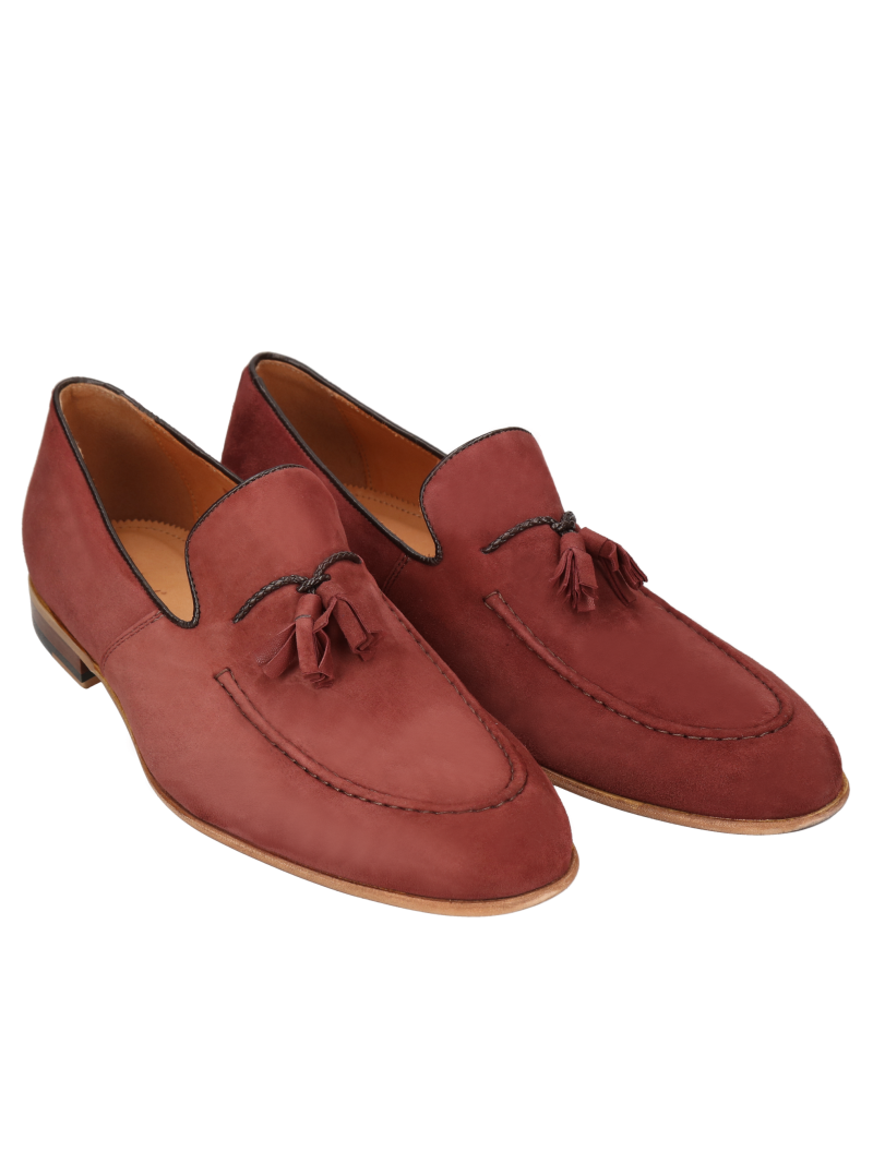 Burgund, casual loafers Hugo, Conhpol - polish production, CE5511-03, Loafers and moccasins, Konopka Shoes