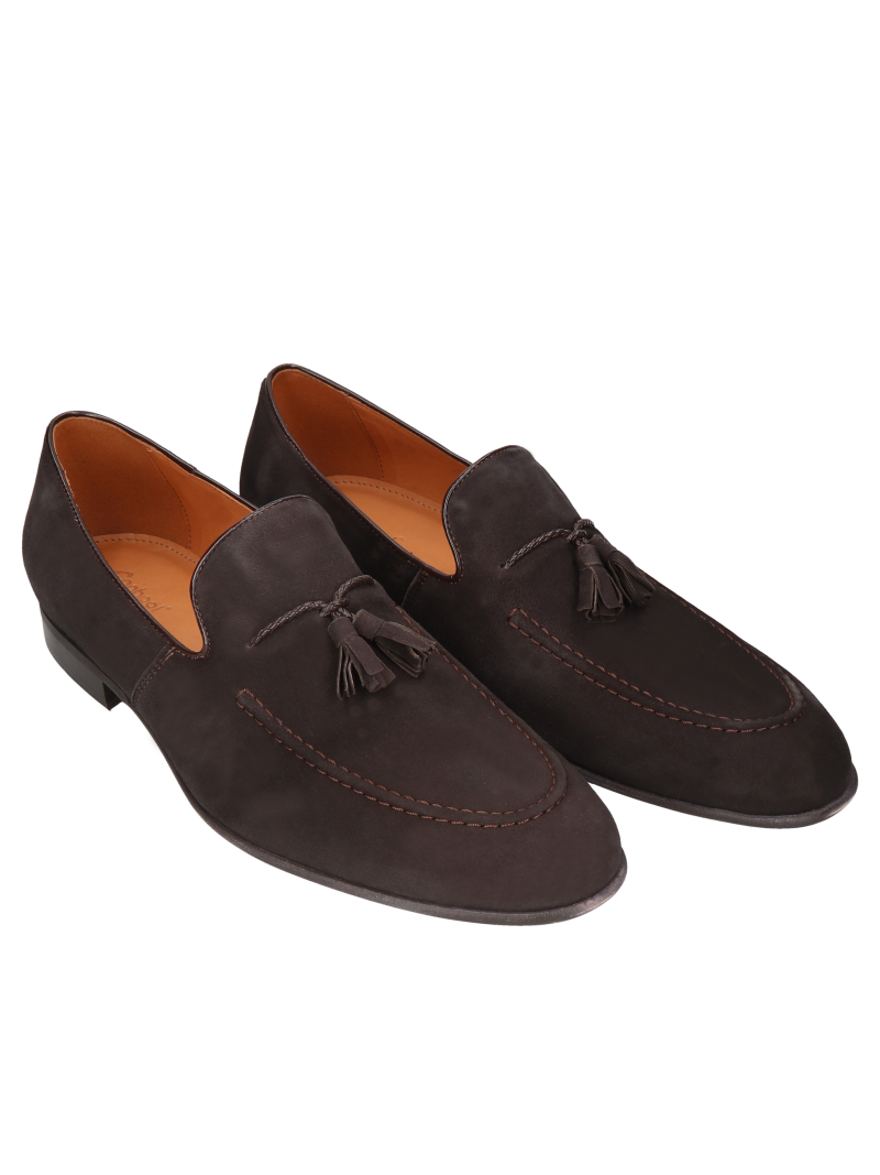 Grey casual loafers Hugo, Conhpol - polish production, CE5511-07, Loafersy and moccasins, Konopka Shoes