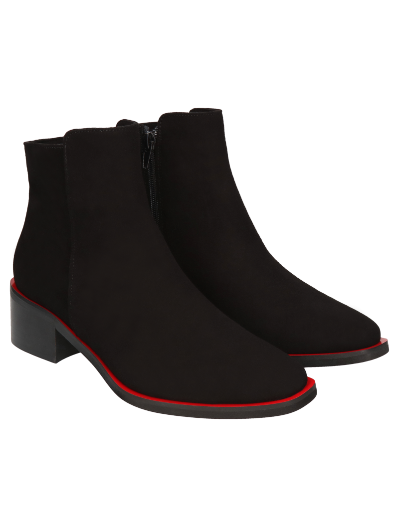 Black boots Yasemin, Conhpol Bis - Polish production, Ankle boots, BK5720-02, Konopka Shoes