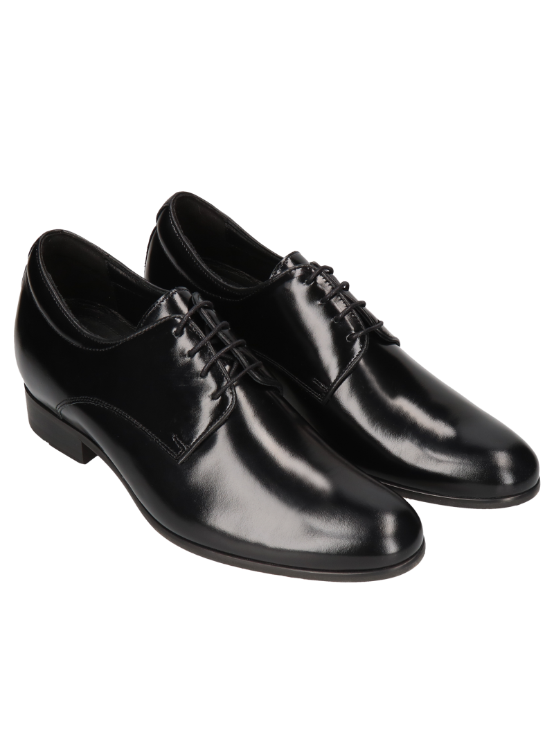 Discreet height increase, elegant men's suit shoes