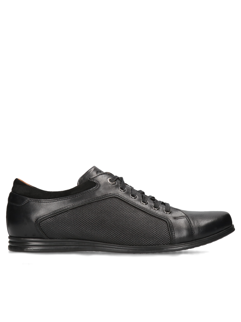 Black shoes Timo, Conhpol Dynamic - Polish production, SD2076-01, Sneakers,  Konopka Shoes