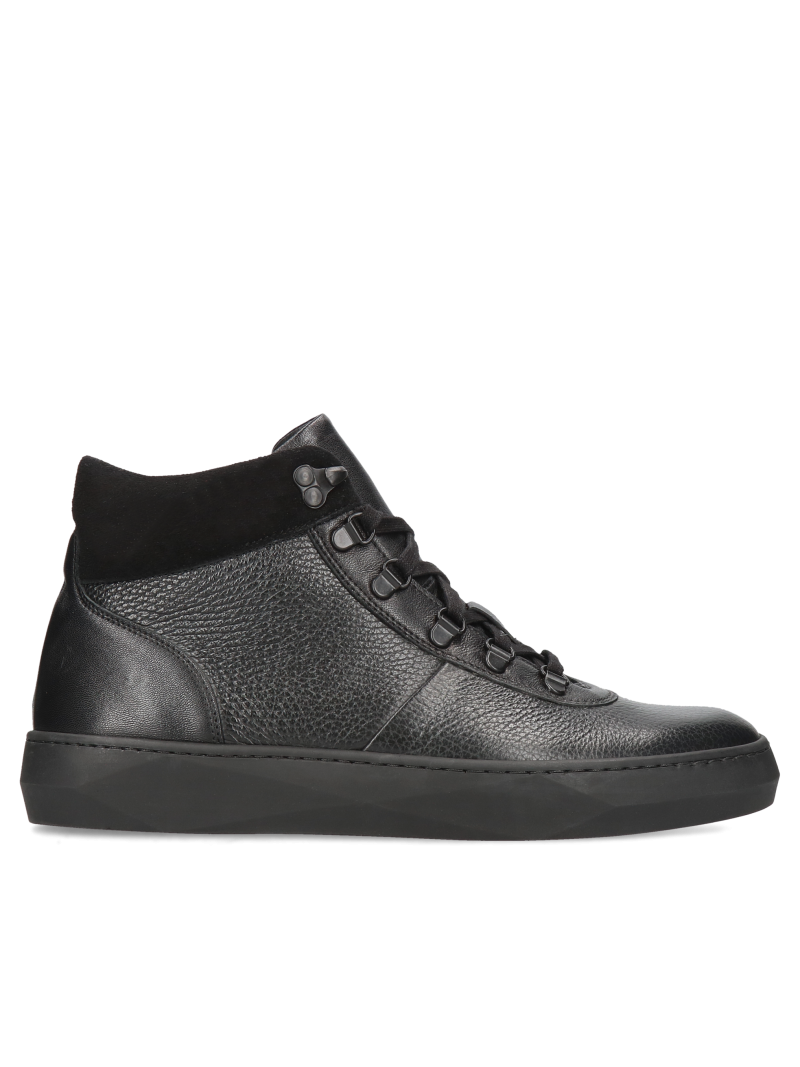 Black elevator shoes Xavier +6 cm, Conhpol Dynamic - Polish production, Boots, SH2619-01, Konopka Shoes