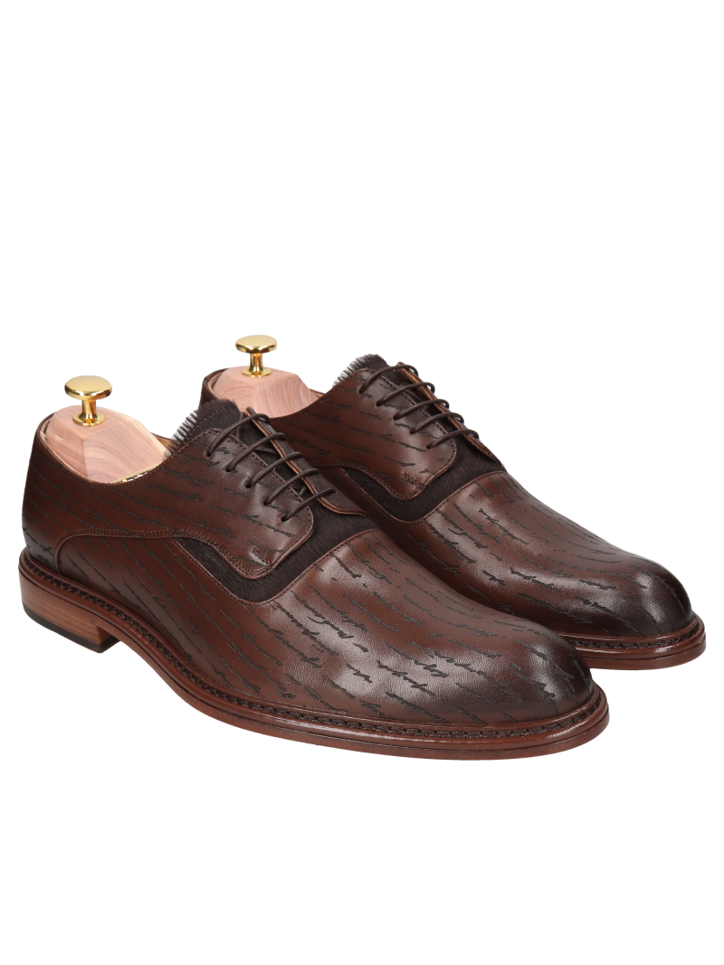 Brown derby Harry Gold Collection, Conhpol - Polish production, Derby, CG4458-03, Konopka Shoes