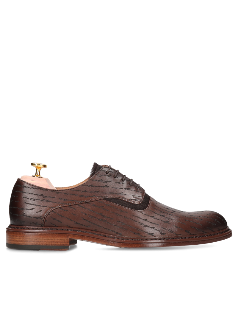 Brown derby Harry Gold Collection, Conhpol - Polish production, Derby, CG4458-03, Konopka Shoes