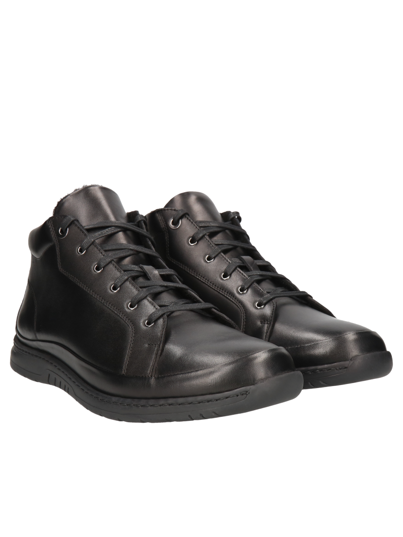 Black boots Edgar, Conhpol Dynamic - Polish production, Boots, SK2634-01, Konopka Shoes