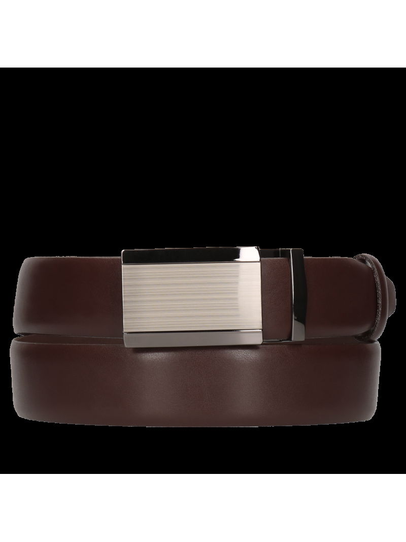 Dark brown men's belt, Konopka Shoes