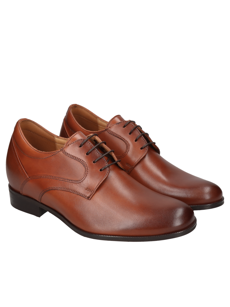 Brown elevator shoes Bruce + 7 cm, Conhpol, Konopka Shoes
