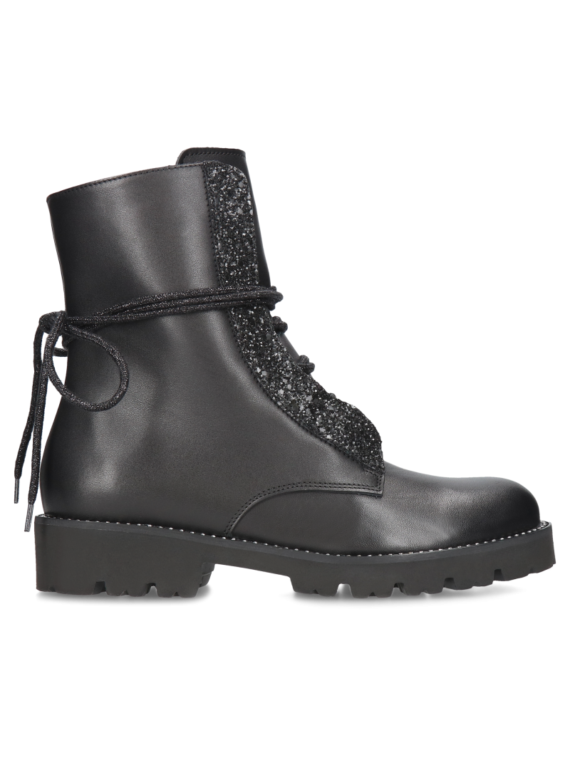 Black boots Adelin, Conhpol Bis - Polish production, Biker & worker boots, BK5735-01, Konopka Shoes