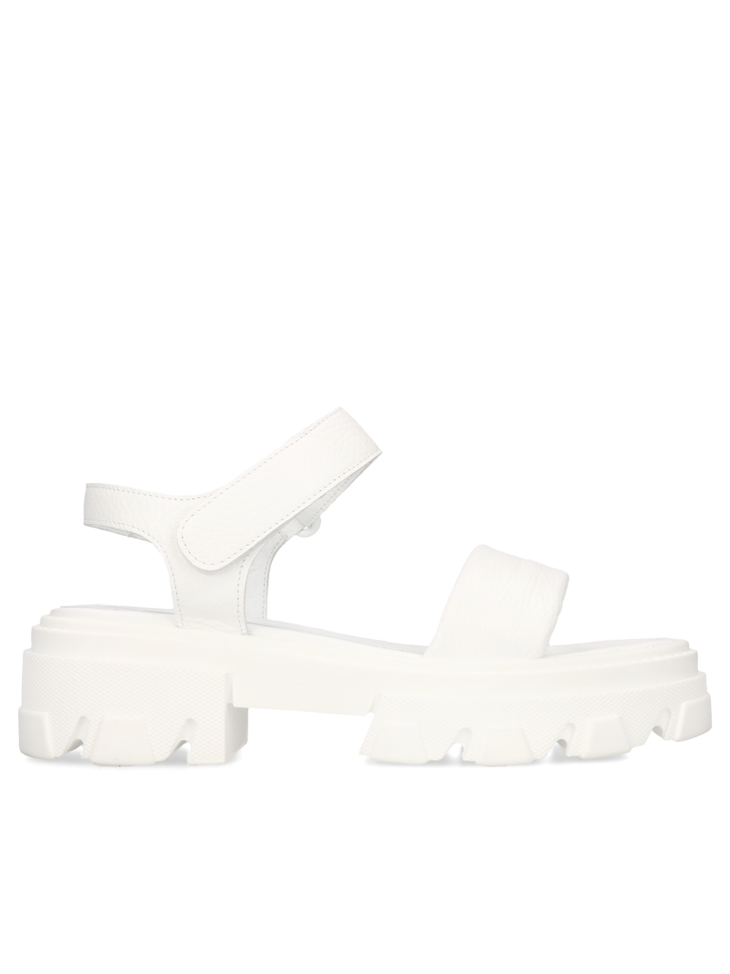 White Sandals Ruth, Conhpol Bis - Polish production, Sandals, BI5747-02, Konopka Shoes