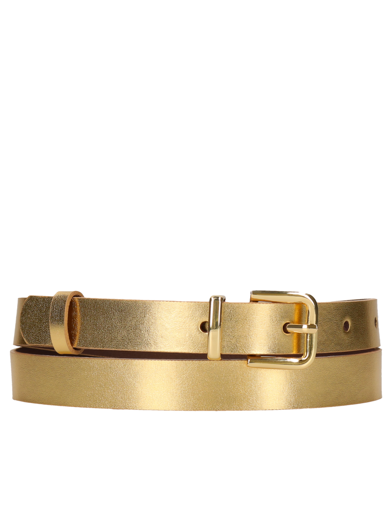 Women's gold belt, MZ0014-01, Konopka Shoes