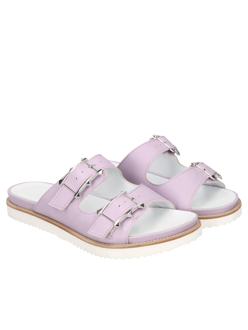 Violet flip flops Mia, Conhpol Bis - Polish production, Flip flops, BI5750-02, Konopka Shoes