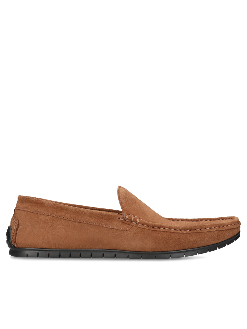 Brown moccasins Federico, Conhpol Dynamic - Polish prodution, SD2664-01, Loafers and moccasins, Konopka Shoes
