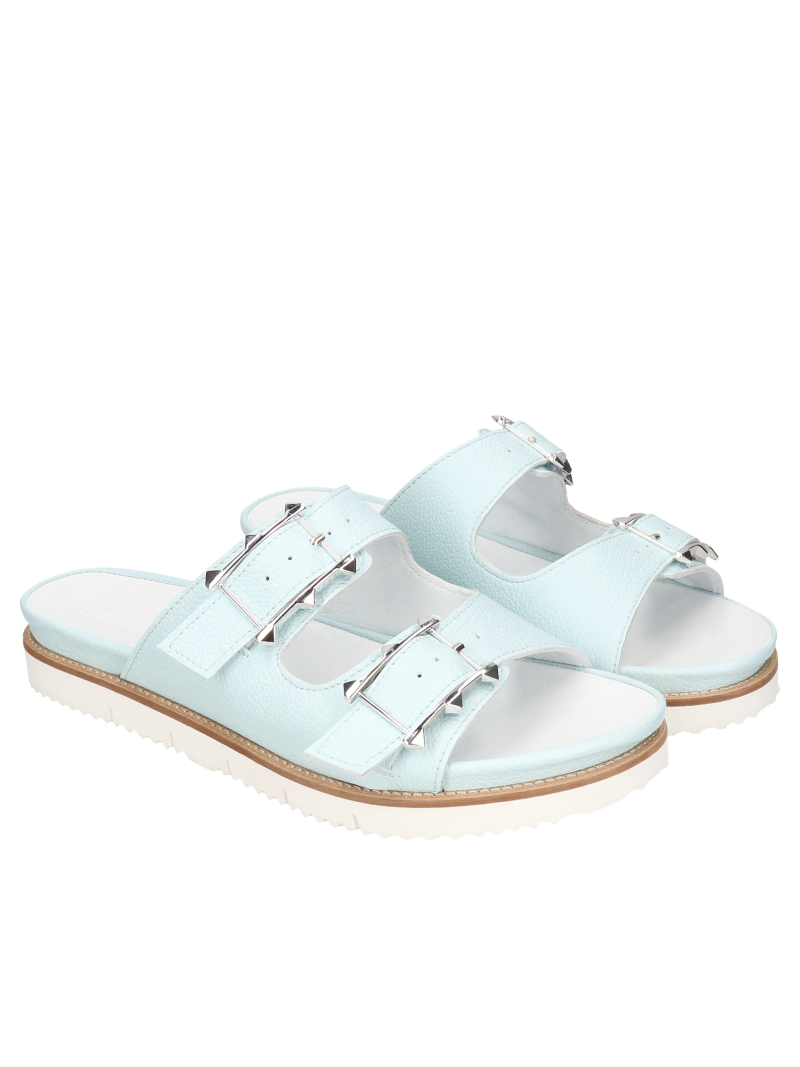 Blue flip-flops Mia, Conhpol Bis - Polish production, Flip flops, BI5750-01, Konopka Shoes