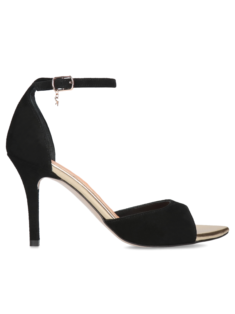 Black sandals Lauren, Visconi, Sandals, VS0002-01, Konopka Shoes