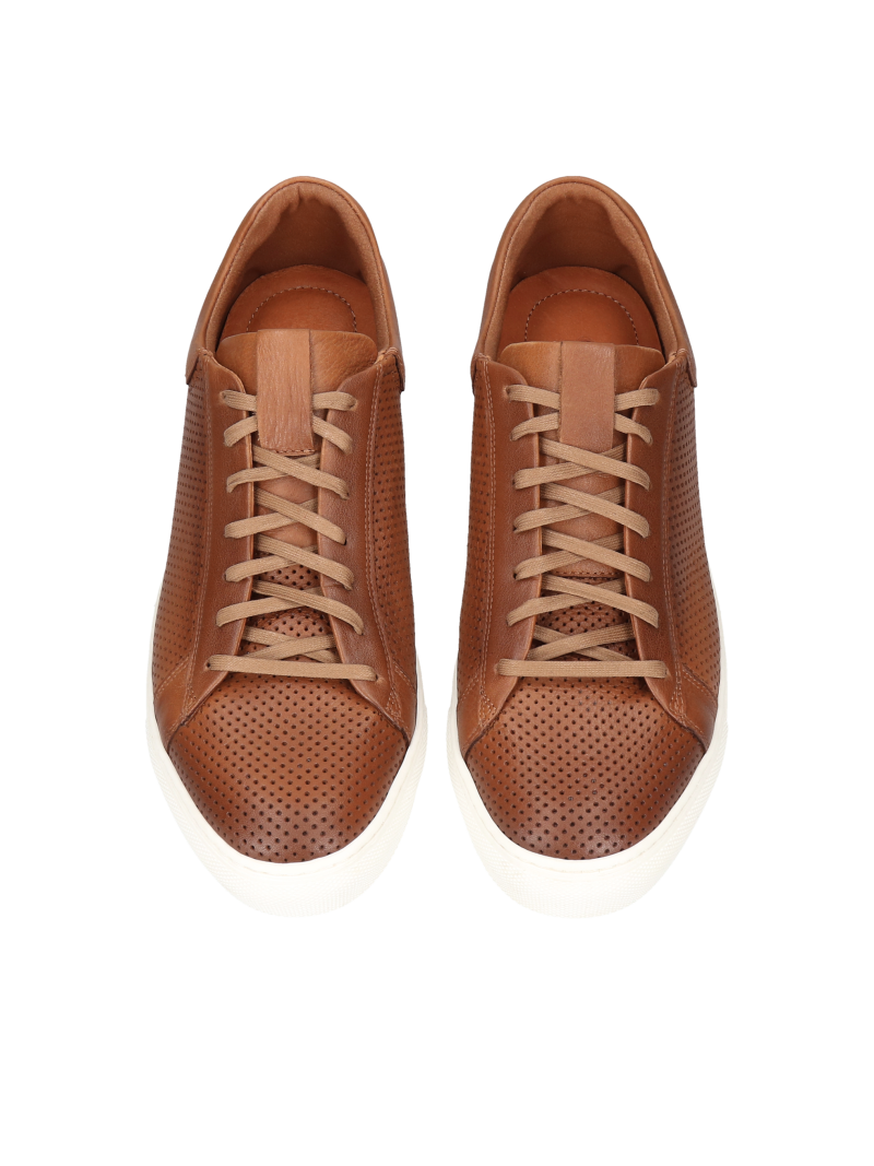 Brown elevator sneakers Xavier + 6 cm, Conhpol Dynamic, Konopka Shoes
