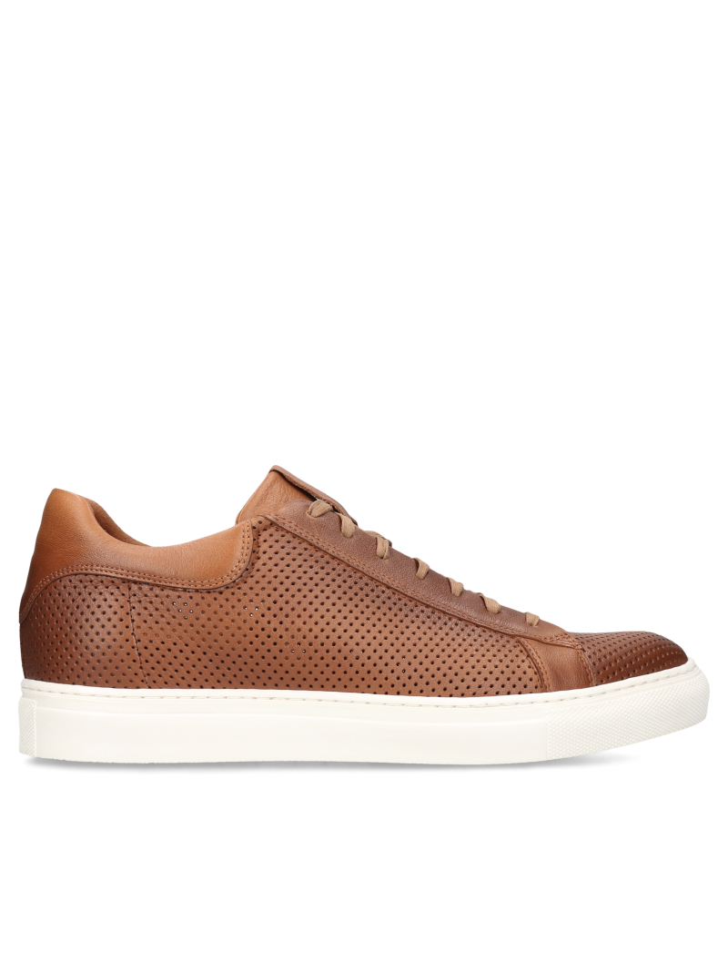 Brown elevator sneakers Xavier + 6 cm, Conhpol Dynamic, Konopka Shoes