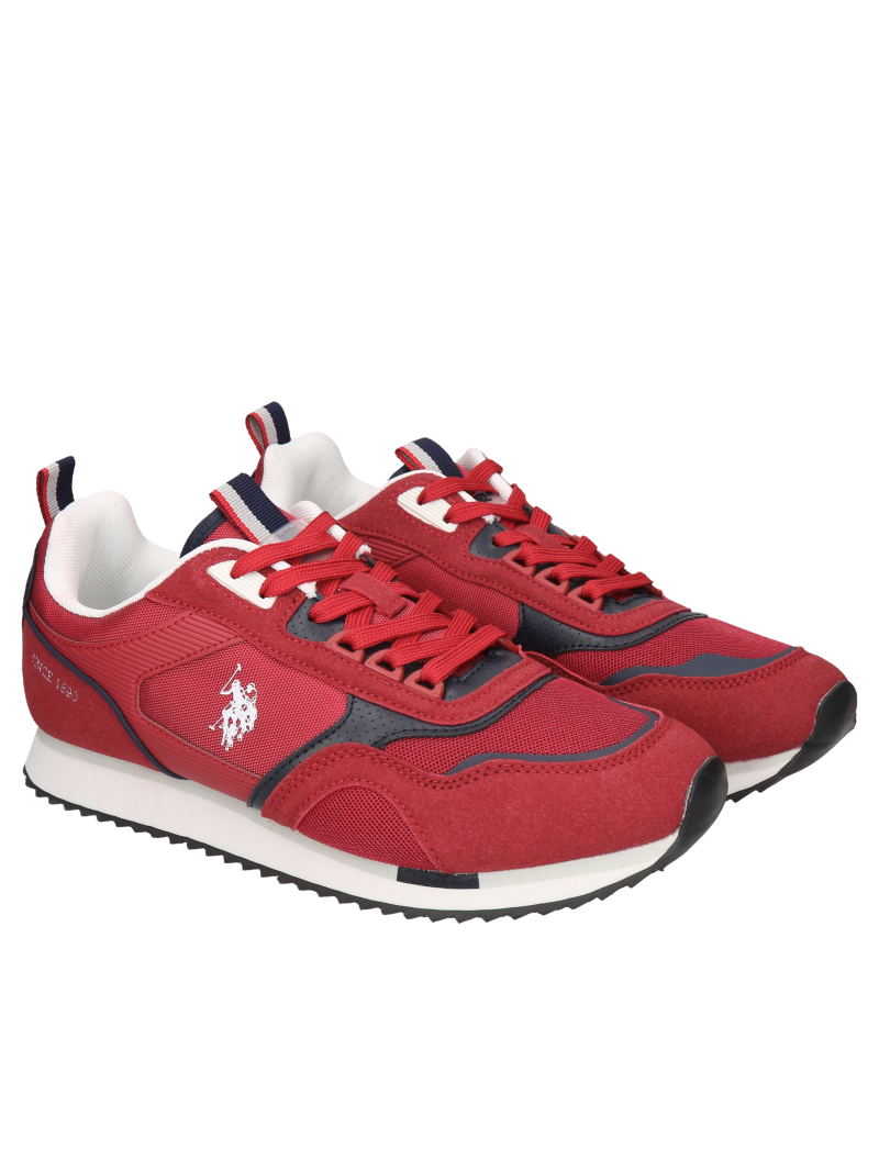 Red sneakers U.S Polo Assn, U.S. Polo Assn., Sports and Sneakers, US0065-02, Konopka Shoes