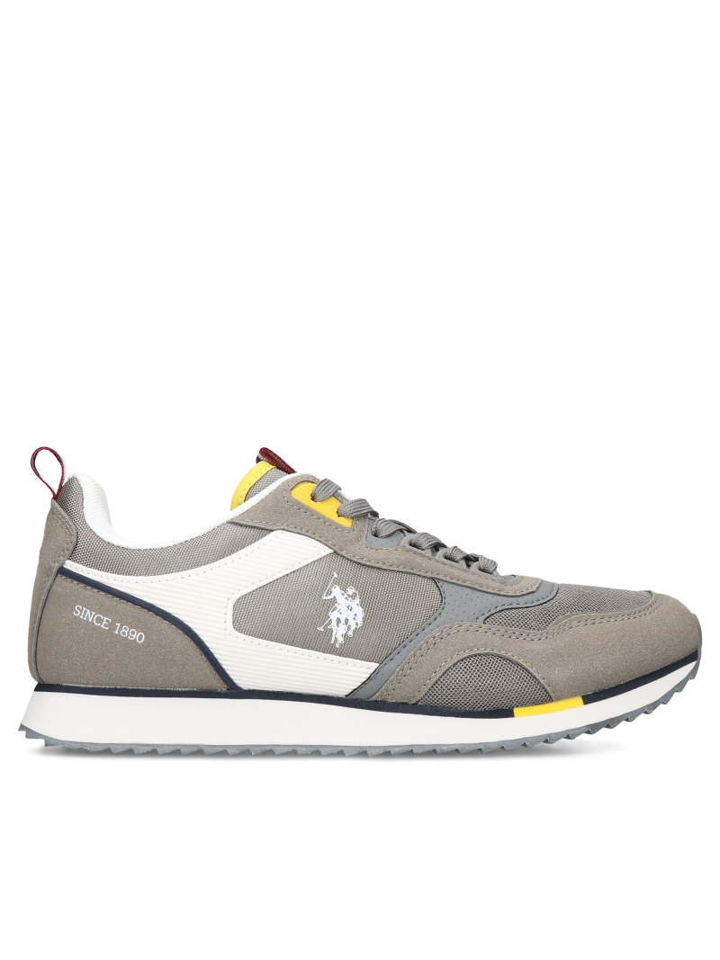 Grey sneakers U.S. Polo Assn, U.S. Polo Assn., Sneakers, US0065-01, Konopka Shoes