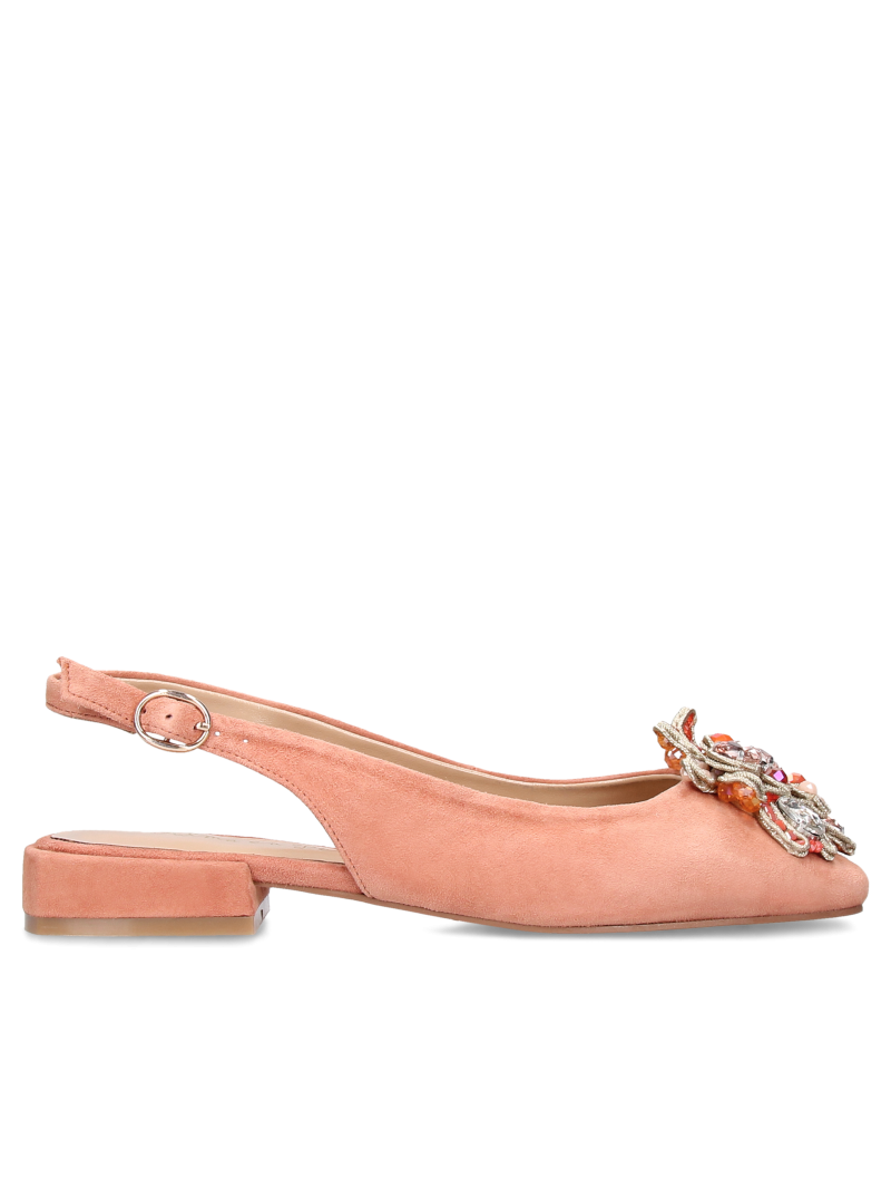 Orange ballerinas Margot, Alma en Pena, Flats shoes, AM0014-01, Konopka Shoes