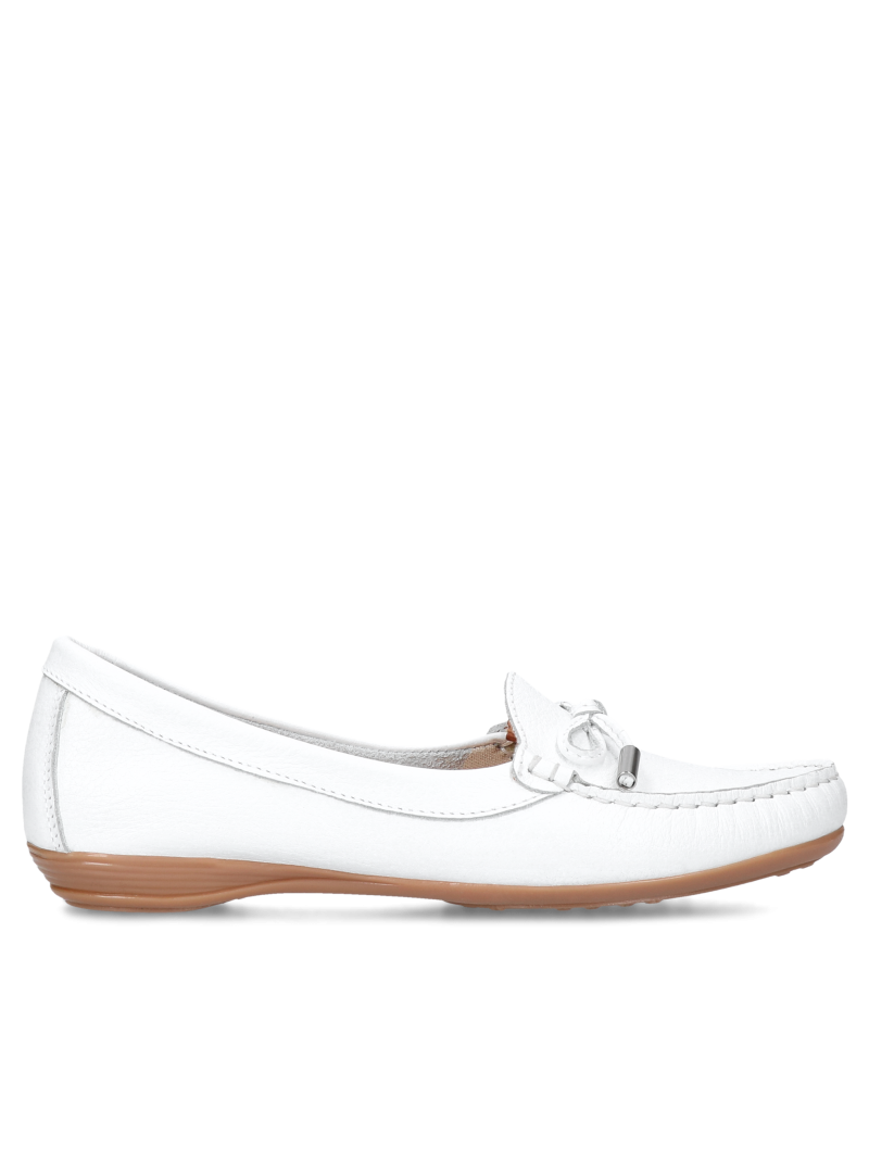 White moccasins Filipe, Filipe, Konopka Shoes
