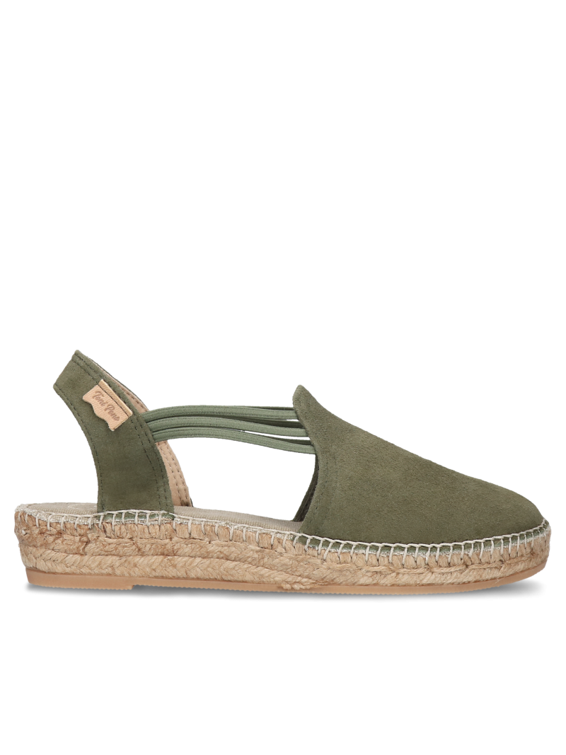 Green espadrilles Nuria, Toni Pons, Espadrilles, TP0003-01, Konopka Shoes