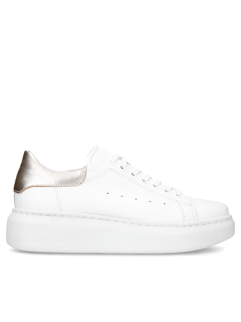 White sneakers Cruz, Kampa - polish production, Sneakers, KP0007-01, Konopka Shoes