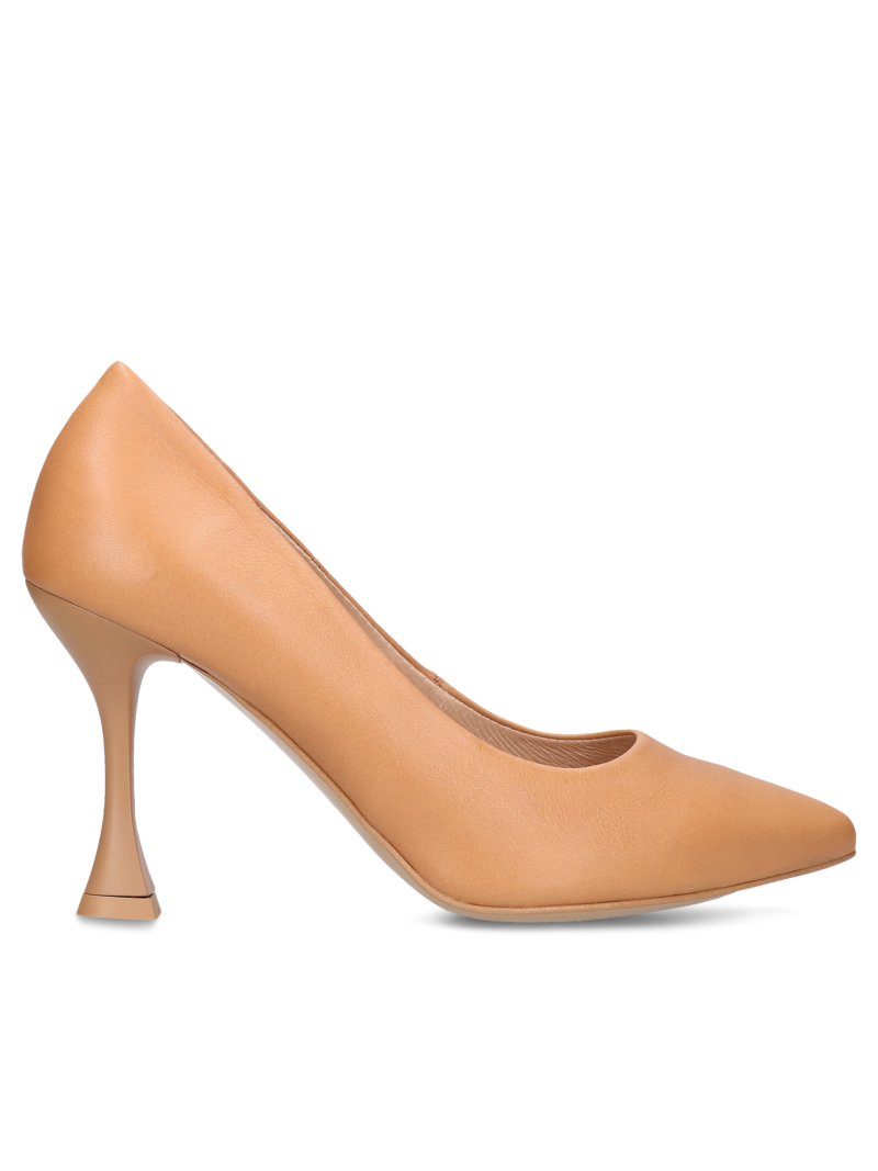 Brown pumps Cariie, Conhpol Relax - Polish production, High heels, RE2745-01, Konopka Shoes