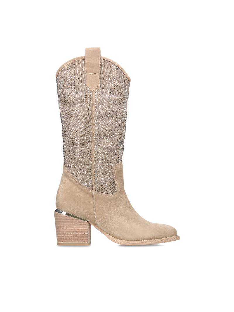 Beige boots Laure, Alma en Pena, Konopka Shoes